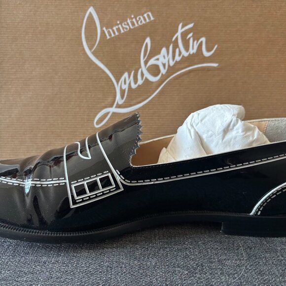 Christian Louboutin Mocalaureat loafers black patent 39.5 - Picture 5 of 9